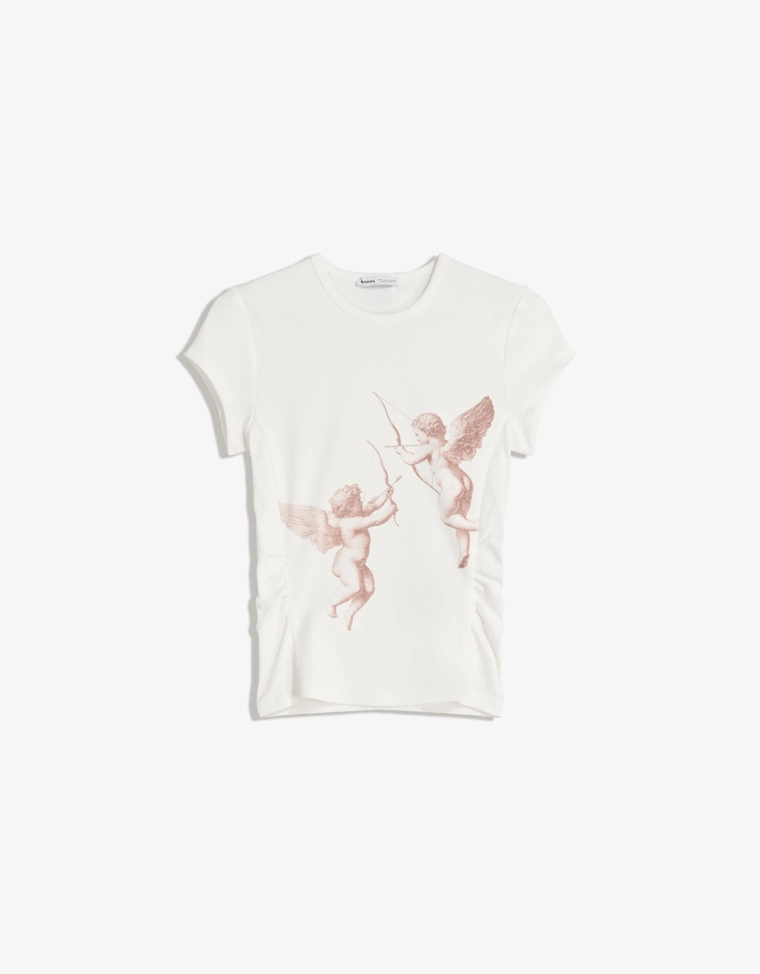 Футболка с короткими рукавами и принтом