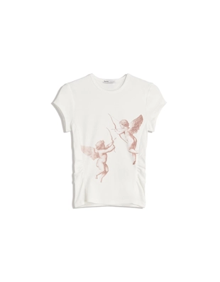 Футболка с короткими рукавами и принтом- Заказать в России