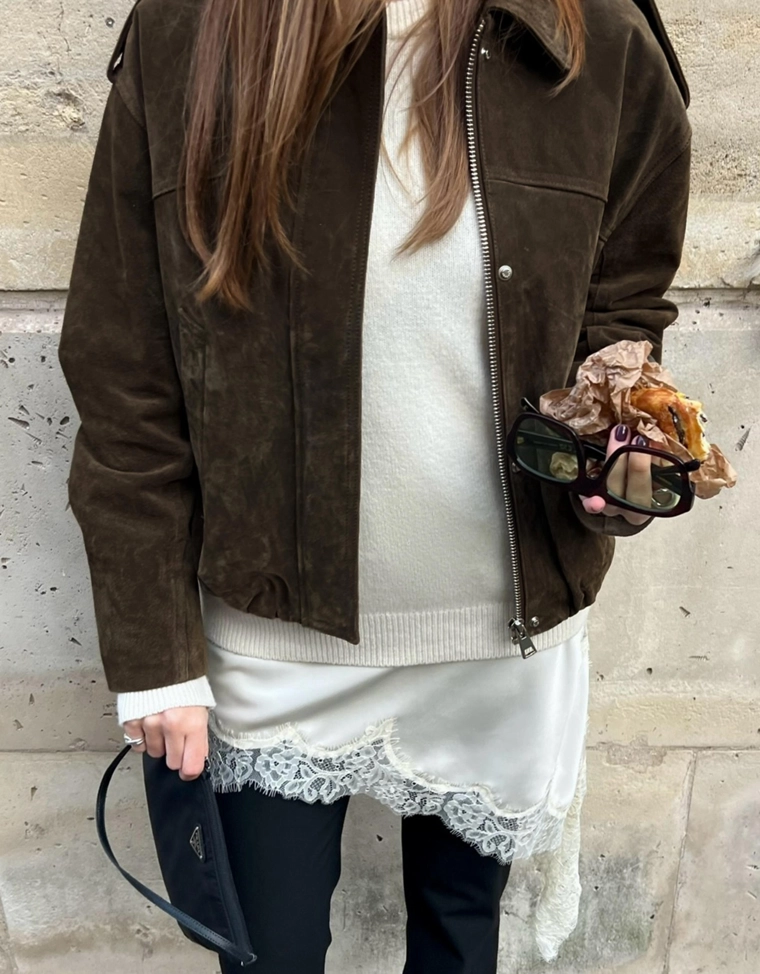 Кожаная и замшевая куртка