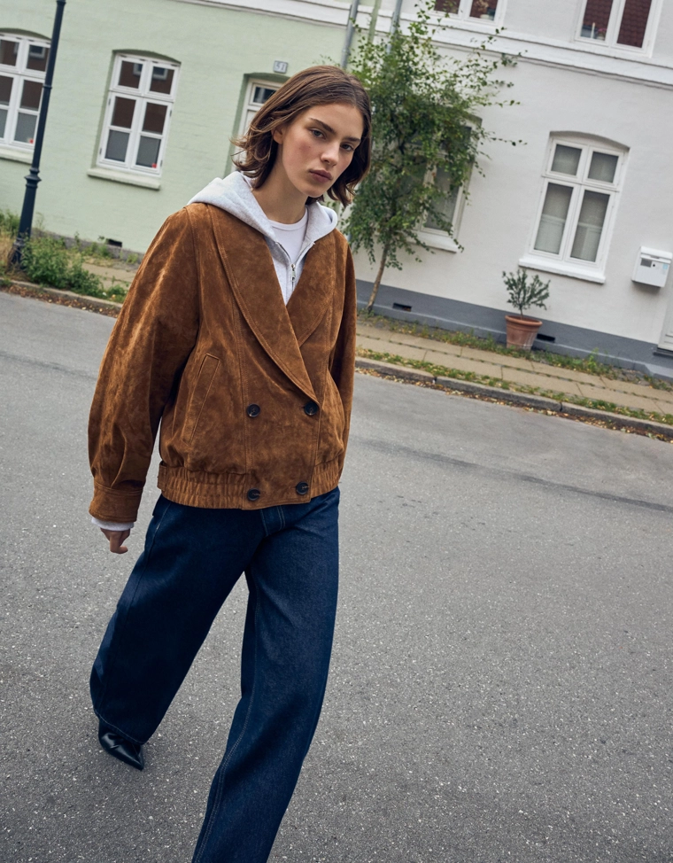 Куртка из замши и кожи crossover