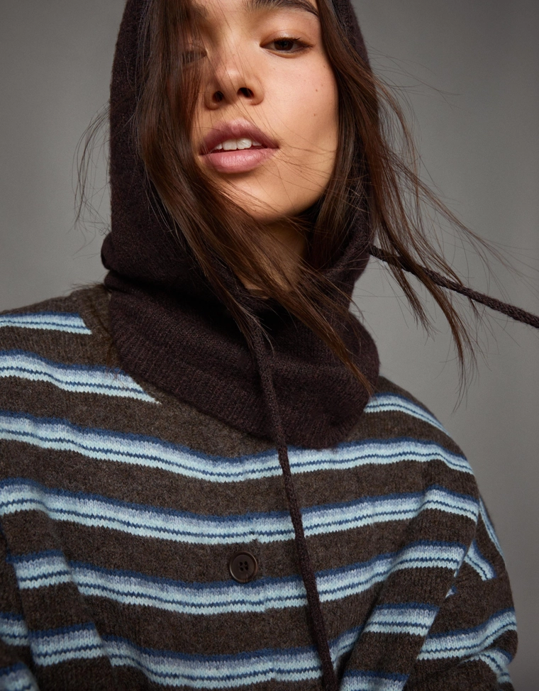 Вязанный балаклава bershka