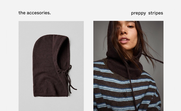 Вязанный балаклава bershka