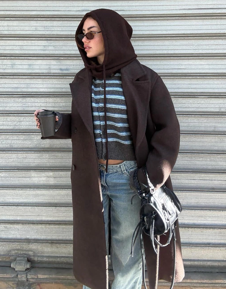 Вязанный балаклава bershka