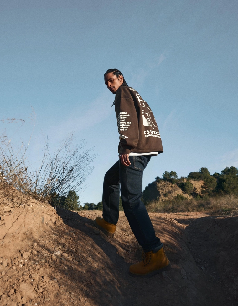 Толстовка оверсайз с принтом