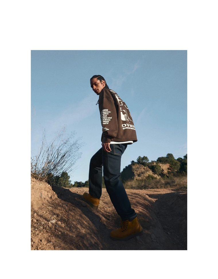 Толстовка оверсайз с принтом