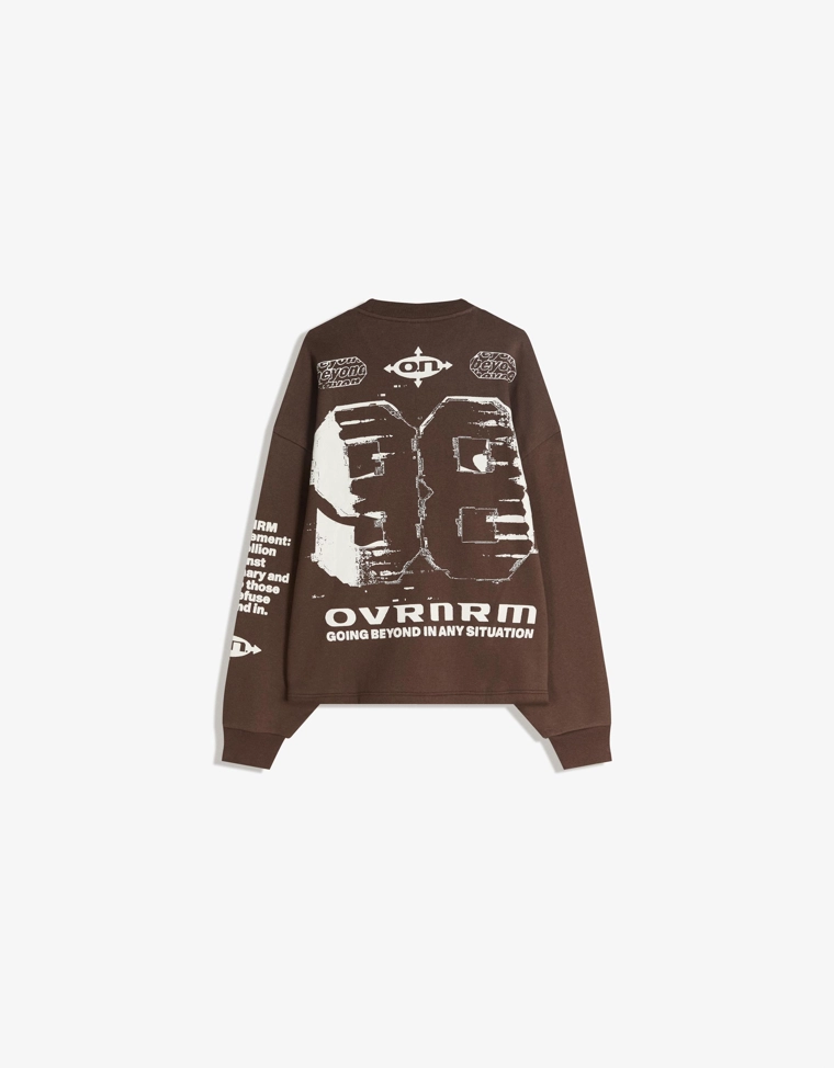 Толстовка оверсайз с принтом