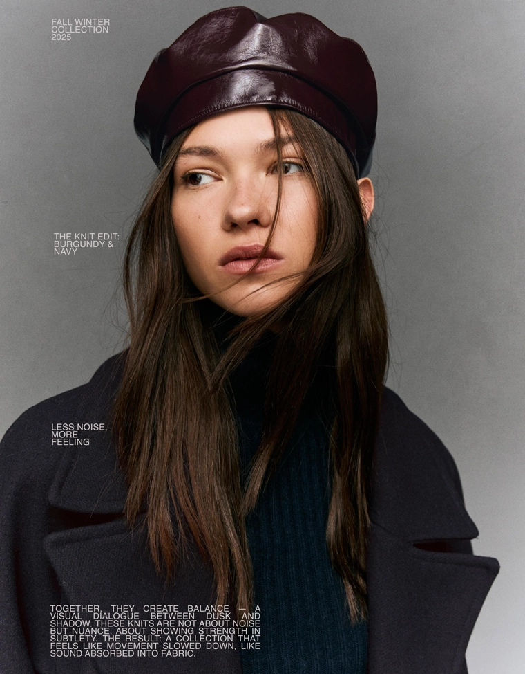 Берет из искусственной кожи