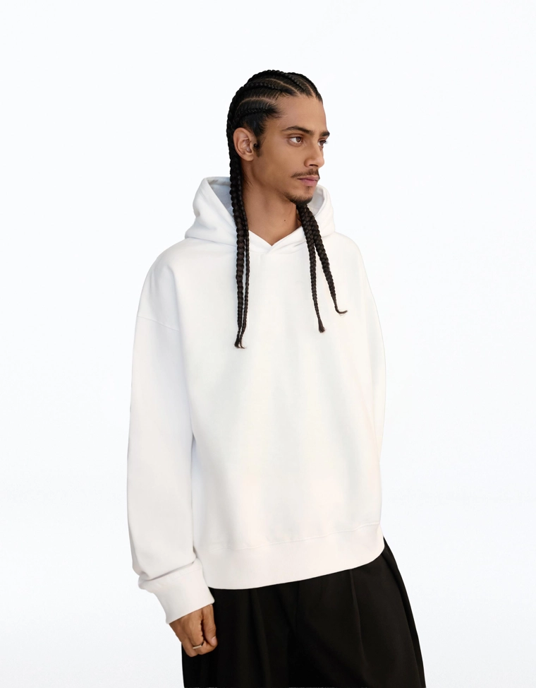 Базовое худи свободного кроя с капюшоном