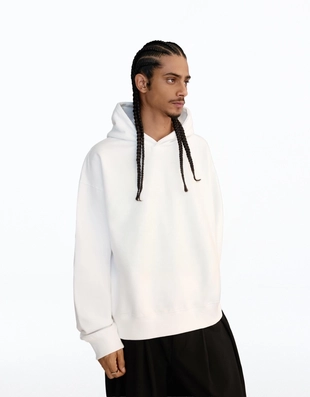 Базовое худи свободного кроя с капюшоном- Заказать в России