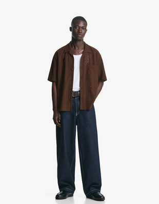 Рубашка с короткими рукавами и вышивкой- Заказать в России