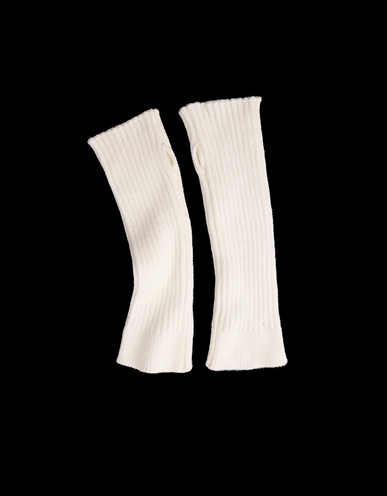 Длинные варежки-митенки