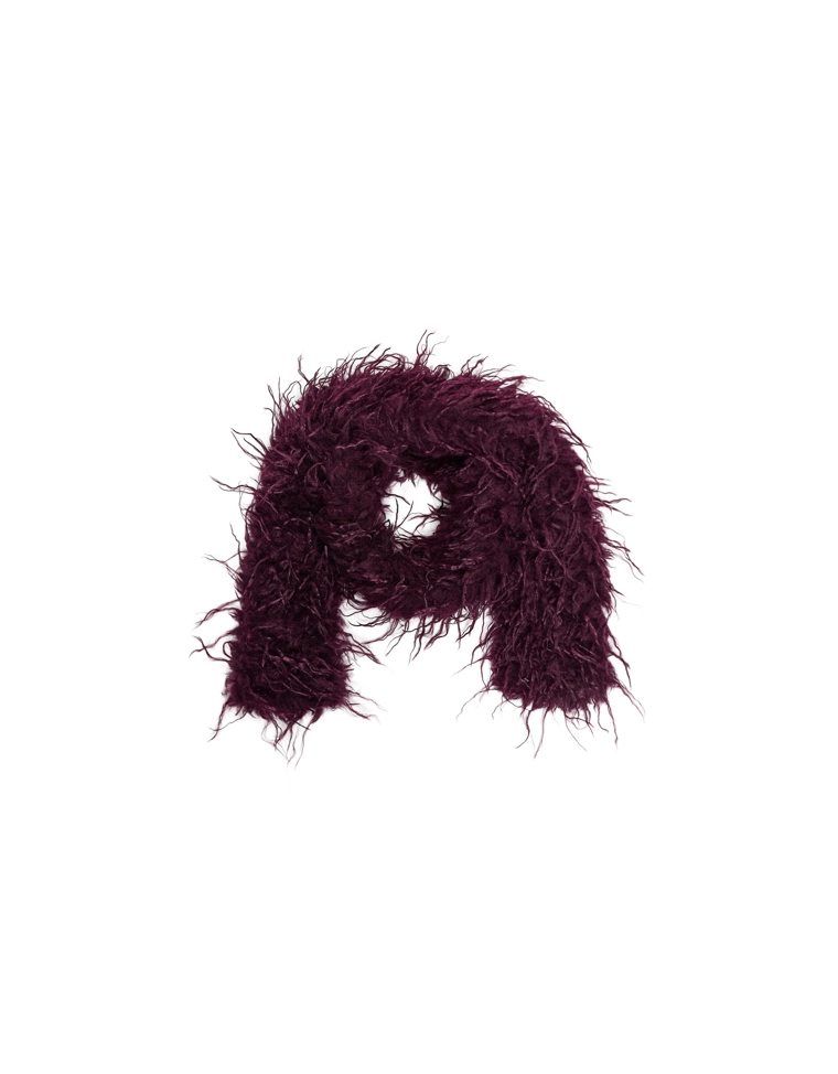 Длинная горжетка из искусственного меха