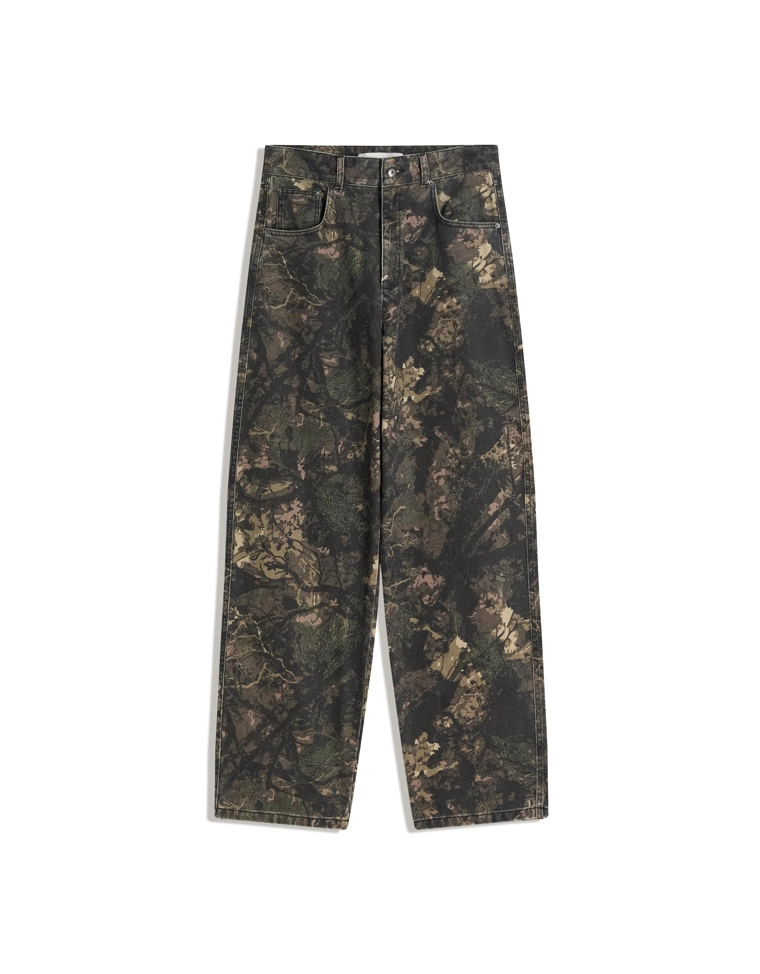 Брюки свободного кроя с принтом