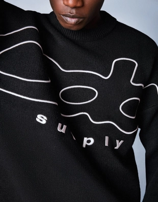 Свитер с принтом- Заказать в России