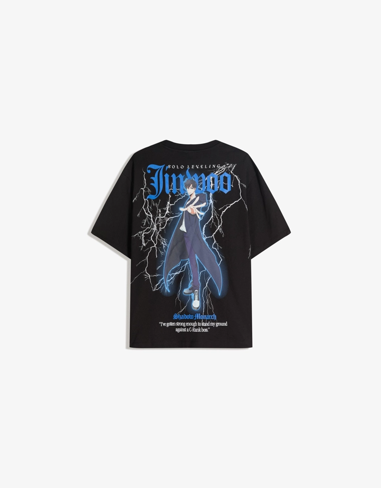 Футболка с короткими рукавами и принтом Solo Leveling