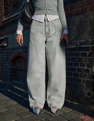 Джинсы бананы свободного кроя- Заказать в России