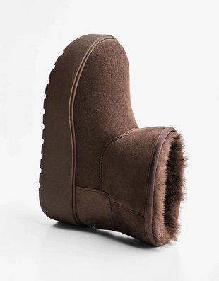 Ботинки на платформе с подкладкой из искусственного меха- Заказать в России