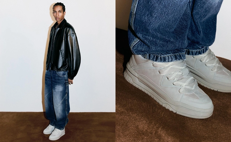 Объемные кроссовки в скейтерском стиле