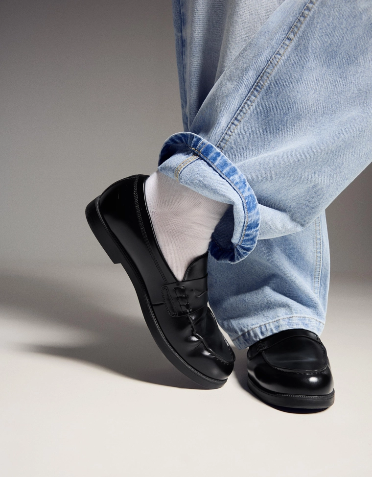 Лоферы на тонкой подошве