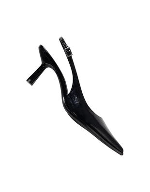 Туфли-мюли на среднем тонком каблуке- Заказать в России