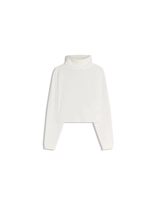 Cream | 7055/727/712 - Bershka Свитер в рубчик с высоким воротником