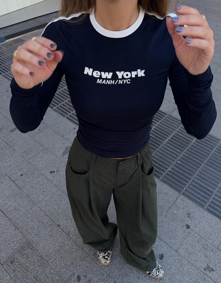 Лонгслив с принтом