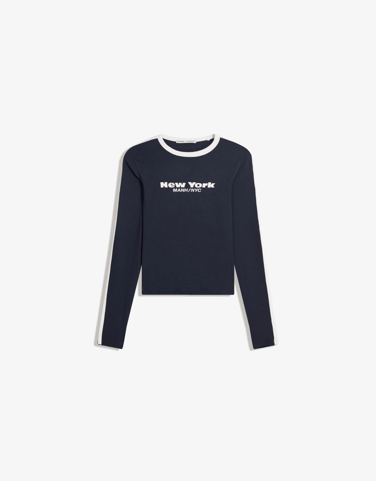 Лонгслив с принтом