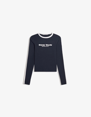 Лонгслив с принтом- Заказать в России