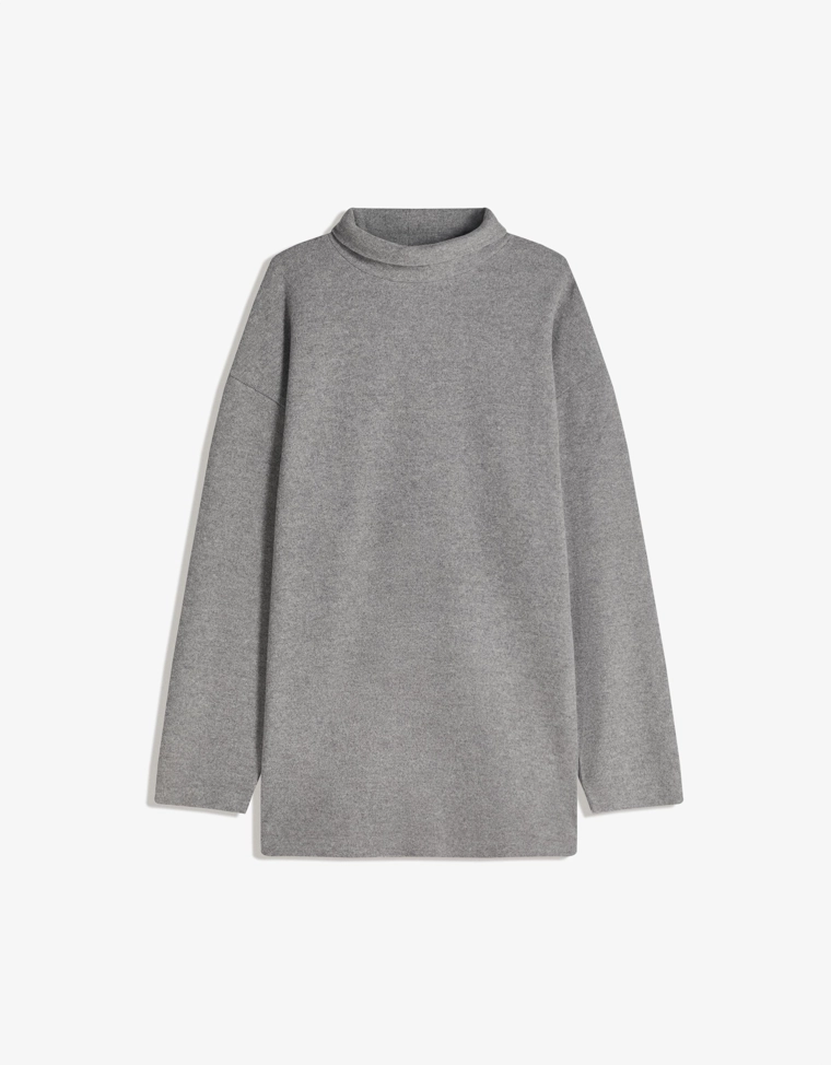 Мягкое мини-платье с широкими рукавами