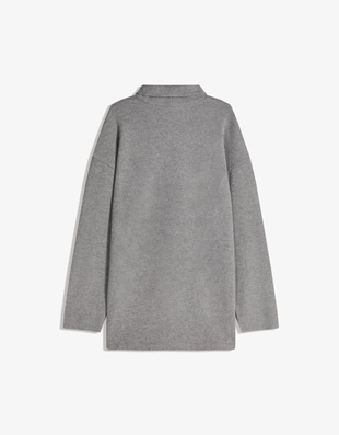 Grey | 5595/662/814 - Bershka Мягкое мини-платье с широкими рукавами