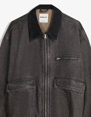 Джинсовая куртка с карманами- Заказать в России