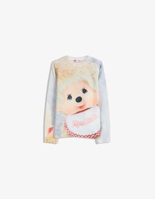 Купить Bershka Джемпер с принтом MONCHHICHI