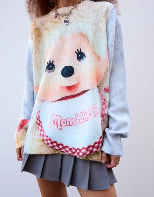 Джемпер с принтом MONCHHICHI- Заказать в России