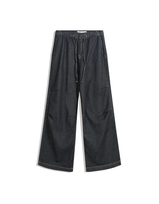 Джинсы из мягкой ткани с широкими штанинами- Заказать в России