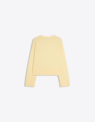 Yellow | 7110/686/300 - Bershka Свитер оверсайз с ребристым низом BERSHKA