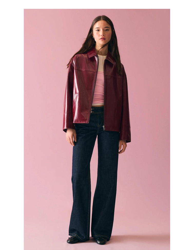 Куртка в стиле trucker из искусственной кожи