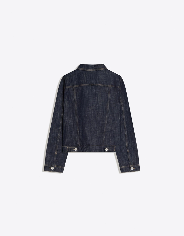 Джинсовая куртка на молнии