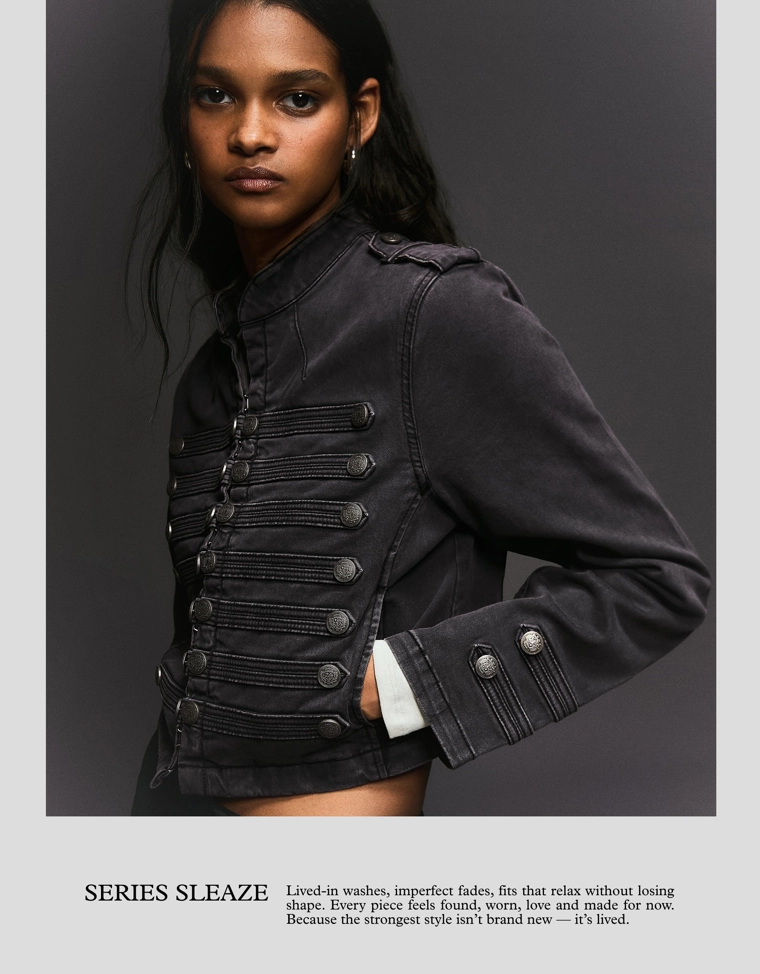 Куртка с пуговицами bershka