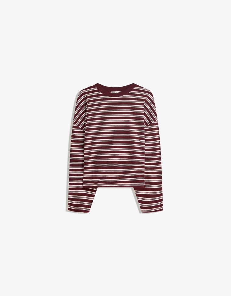 Футболка с длинным рукавом в принт