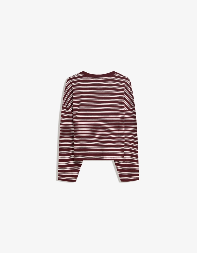 Футболка с длинным рукавом в принт