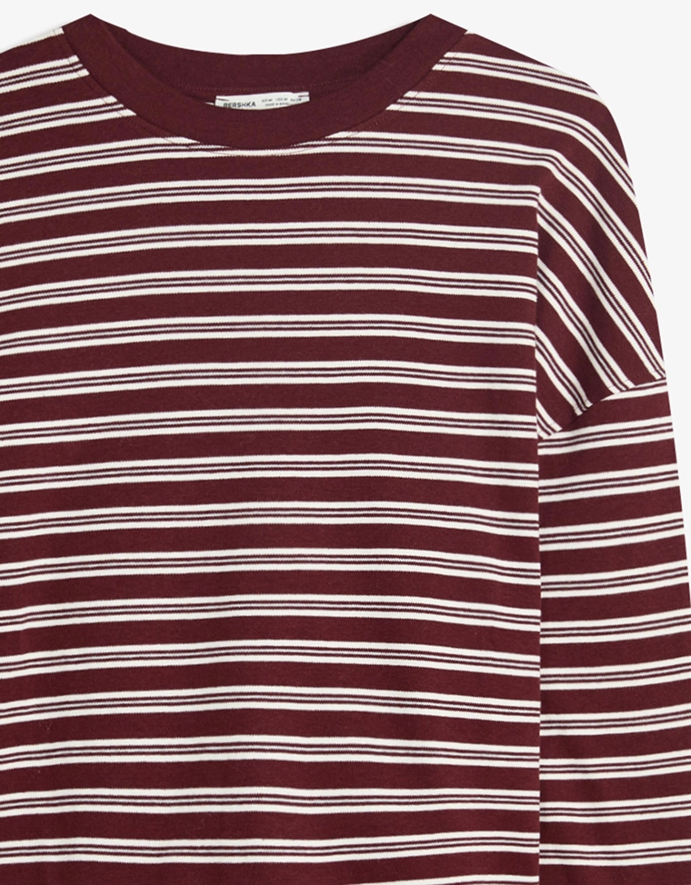 Футболка с длинным рукавом в принт