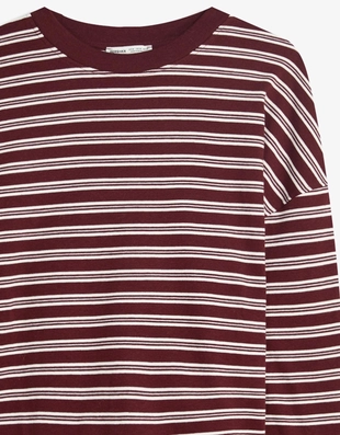 Футболка с длинным рукавом в принт- Заказать в России