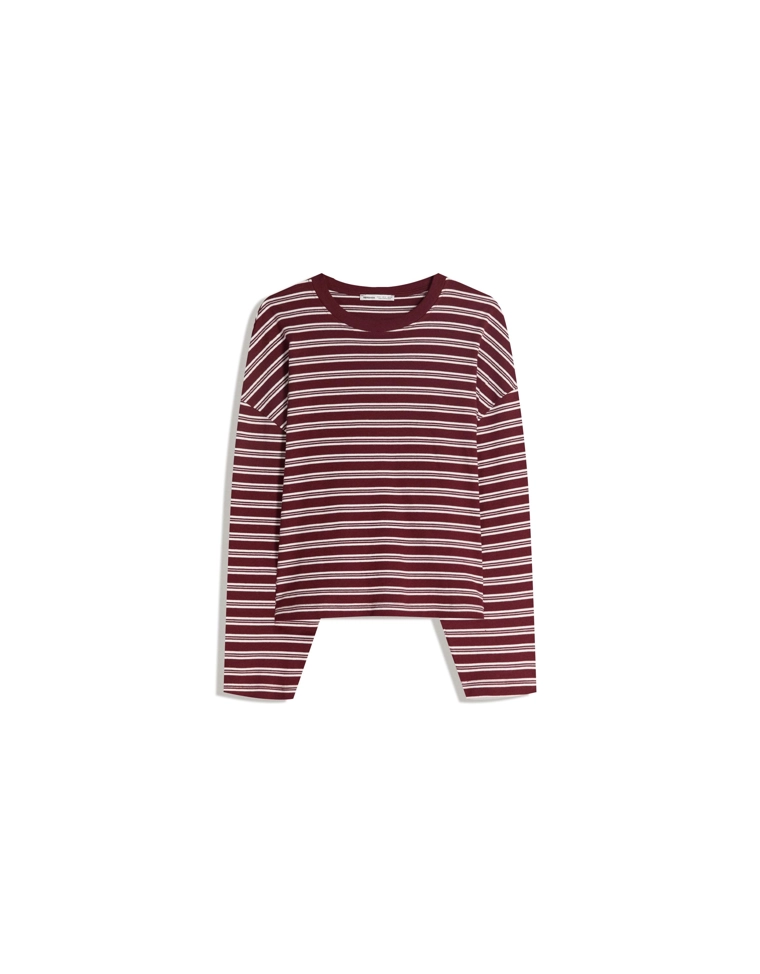 Футболка с длинным рукавом в принт