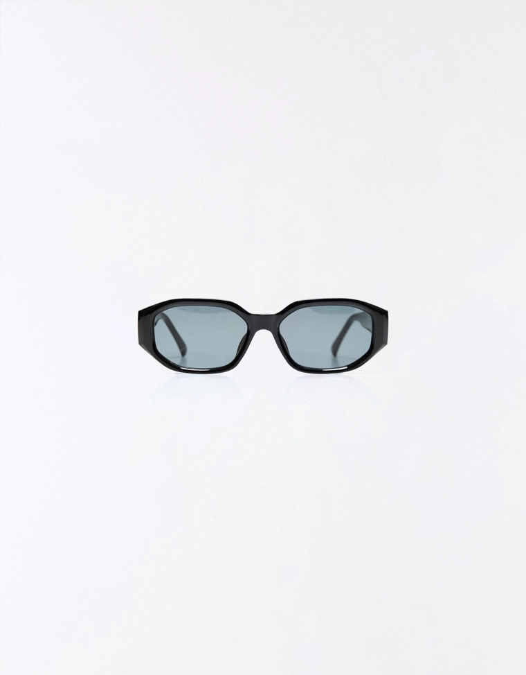 Солнцезащитные очки в шестиугольной пластиковой оправе