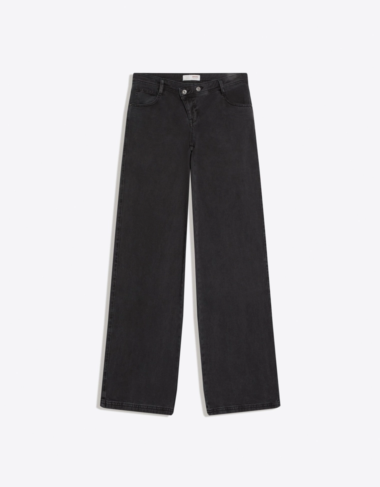 Брюки из твила с принтом