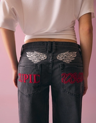 Брюки из твила с принтом- Заказать в России