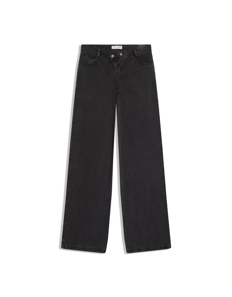 Брюки из твила с принтом