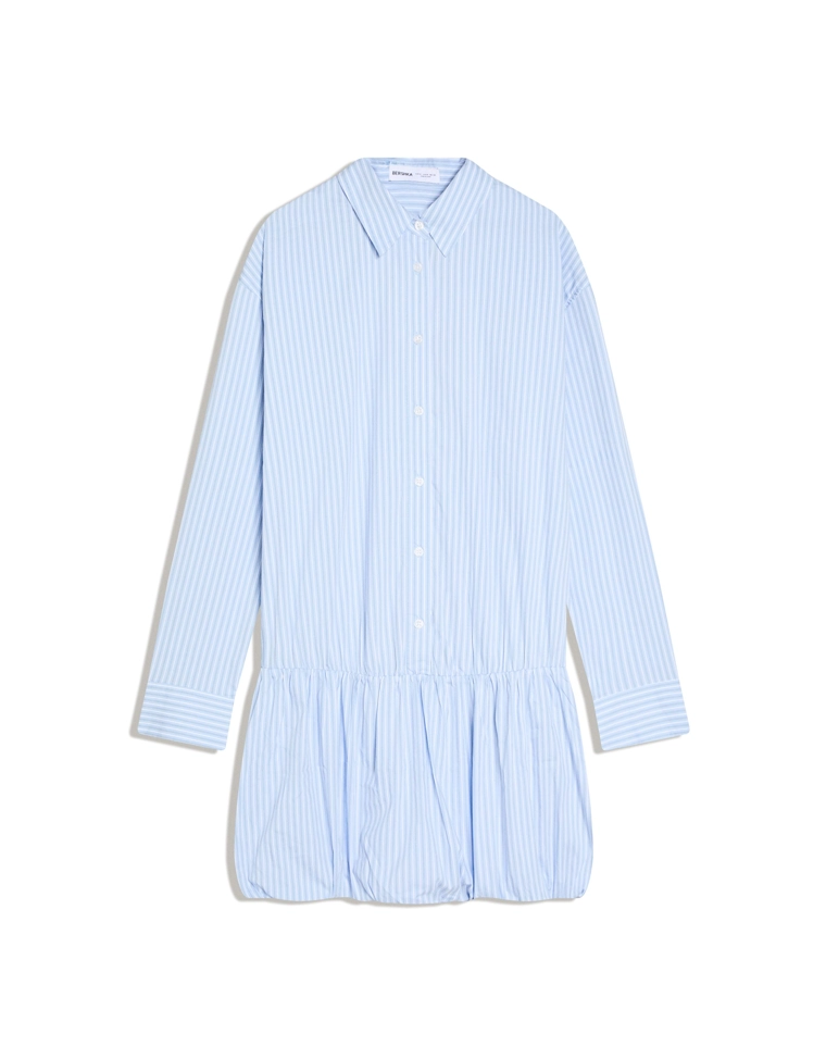 Рубашечное мини-платье со вставкой bershka