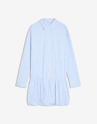 Рубашечное мини-платье со вставкой BERSHKA- Заказать в России