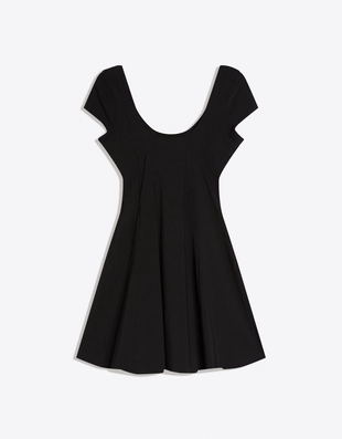 Мини-платье из бенгалина с расклешенной юбкой- Заказать в России